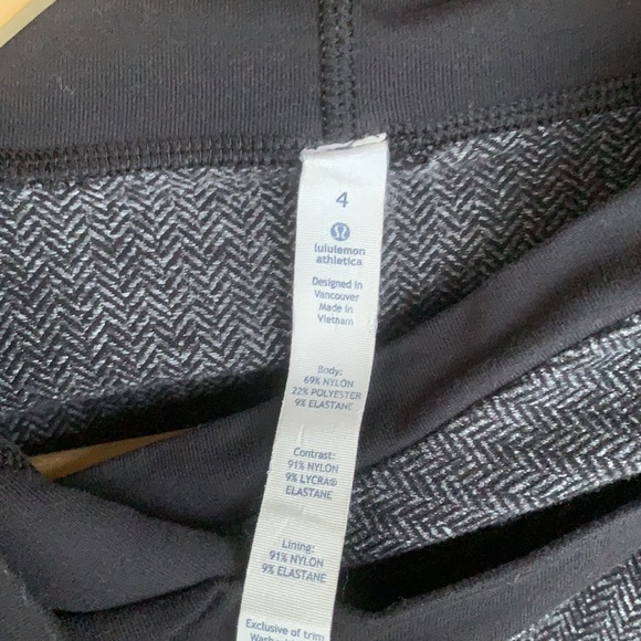 Lululemon Think Fast Hoodie Heathered Herringbone Black - Picture 16 of 16